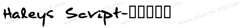 Haleys Script字体转换